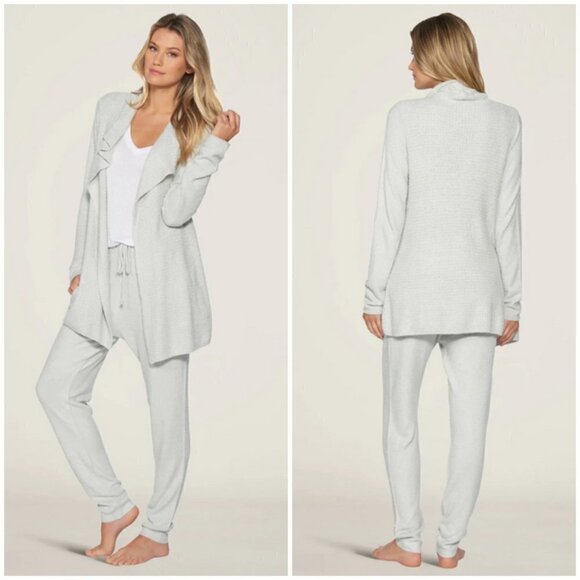 💕BAREFOOT DREAMS💕 CozyChic Lite Coastal Cardigan ~ Ocean Light Blue XS NWT - Picture 6 of 16